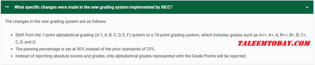 9th Class Passing Marks of All Punjab Boards 2026 IBCC New Requirement