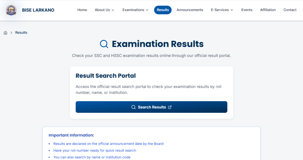 BISE Larkana 9th Class Result 2026