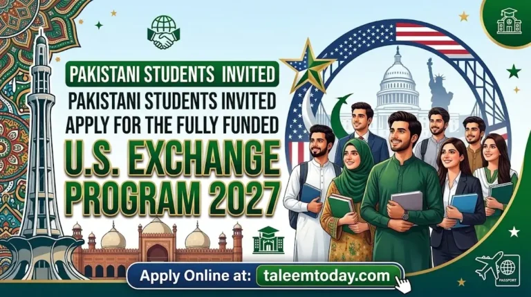 Pakistani Students Invited to Apply for Fully Funded U.S. Exchange Program 2027