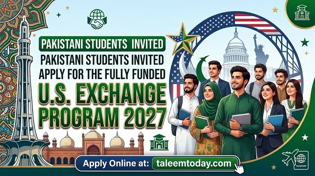 Pakistani Students Invited to Apply for Fully Funded U.S. Exchange Program 2027