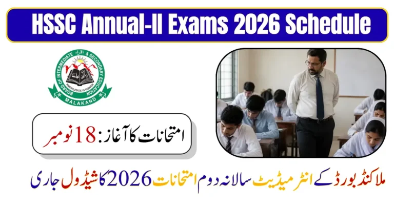 BISE Malakand HSSC Annual-II Exams 2026 Schedule Announced